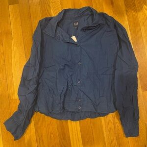 GAP Denim Bubble hem shirt